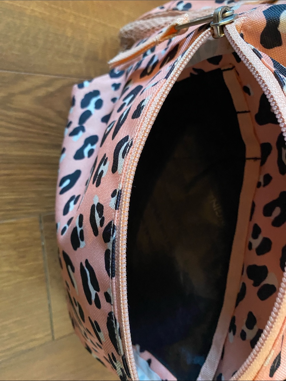 Jansport Pink and Black Leopard Print Backpack - Picture 4 of 9